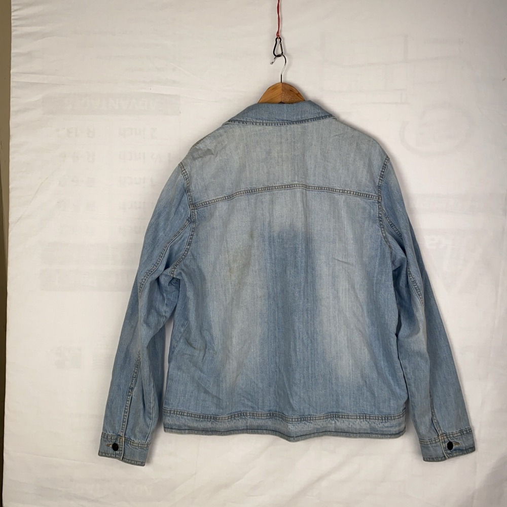 Sun + Stone Jean Jacket Women's XXL Light Blue Denim‎ Cotton Trucker - Picture 4 of 7